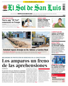 Cover of El Sol de San Luis Potosi
