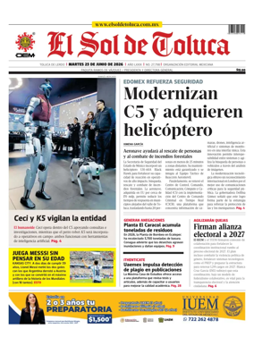 Cover of El Sol de Toluca
