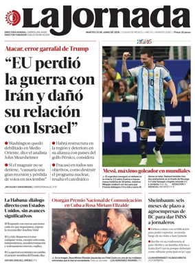Cover of La Jornada