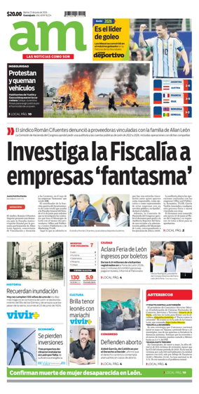 Cover of Periodico AM (Leon)