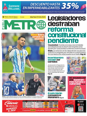Cover of Publimetro Merida