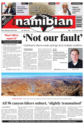 Cover of The Namibian