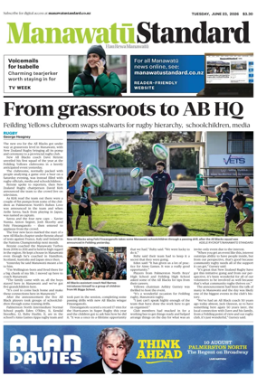 Cover of Manawatu Standard