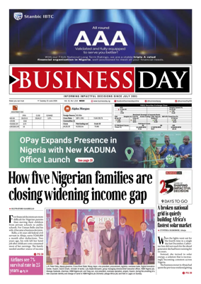 Cover of Business Day (Nigeria)