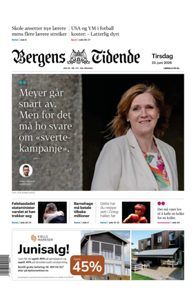 Cover of Bergens Tidende