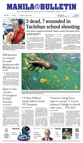 Cover of Manila Bulletin