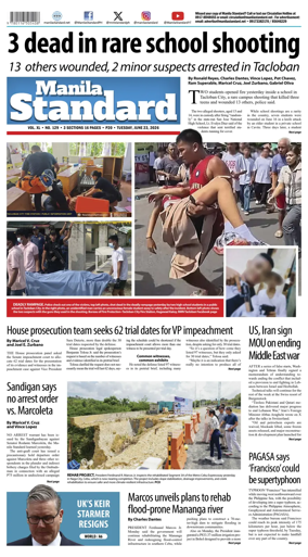 Cover of Manila Standard