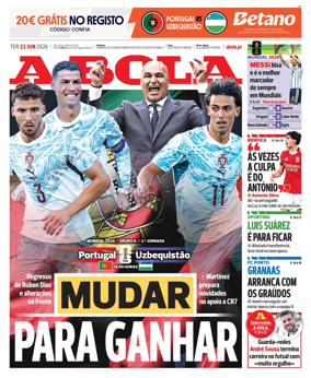 Cover of A BOLA (Portuguese)