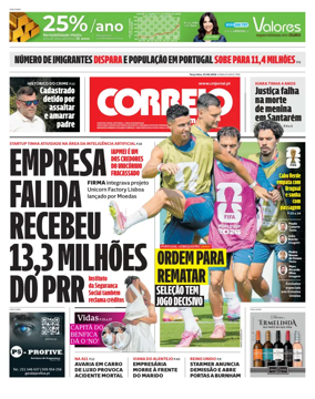 Cover of Correio da Manha