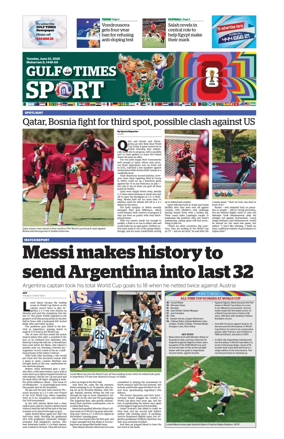 Cover of Gulf Times Sport