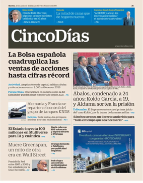 Cover of Cinco Dias