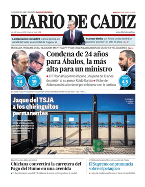 Cover of Diario de Cadiz