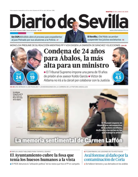 Cover of Diario de Sevilla