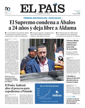 Cover of El Pais (Galicia)
