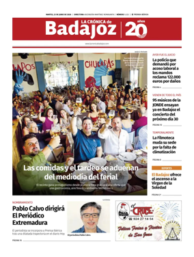 Cover of La Cronica de Badajoz BE