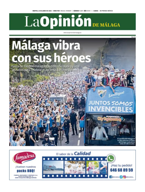 Cover of La Opinion de Malaga