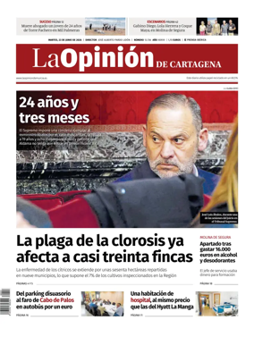 Cover of La Opinion de Murcia (Cartagena)