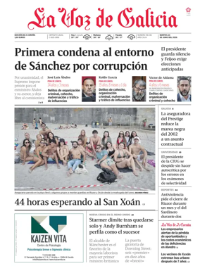 Cover of La Voz de Galicia (A Coruna)