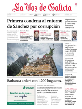Cover of La Voz de Galicia (Barbanza)