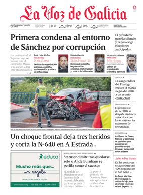 Cover of La Voz de Galicia (Deza)
