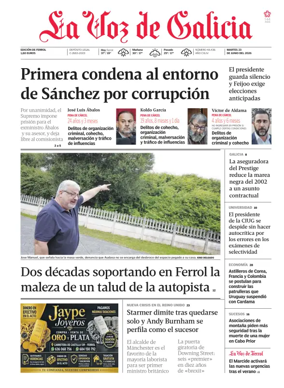 Cover of La Voz de Galicia (Ferrol)