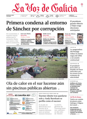 Cover of La Voz de Galicia (Monforte)
