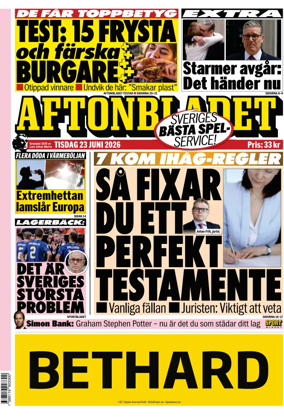 Cover of Aftonbladet