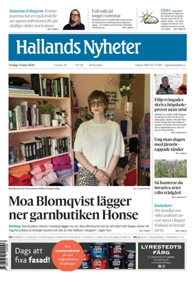 Cover of Hallands Nyheter