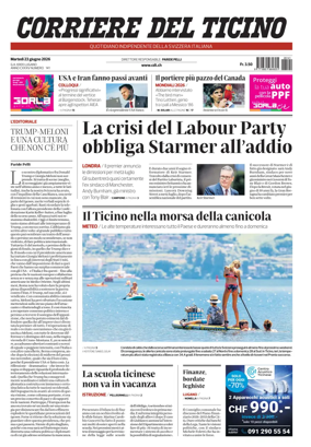 Cover of Corriere del Ticino
