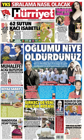 Cover of Hurriyet