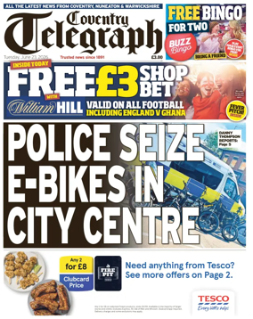 Cover of Coventry Telegraph