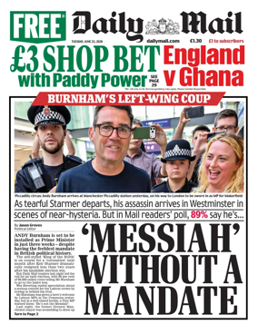 Cover of Daily Mail