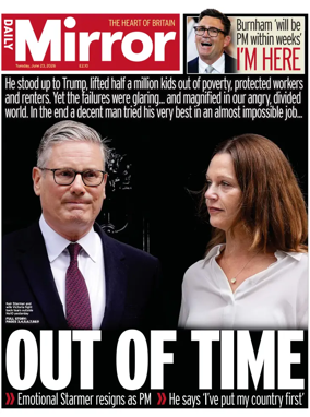 Cover of Daily Mirror