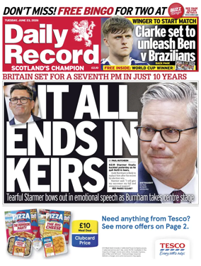 Cover of Daily Record