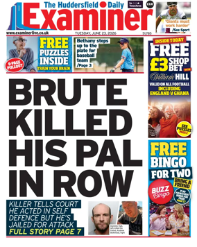 Cover of Huddersfield Daily Examiner