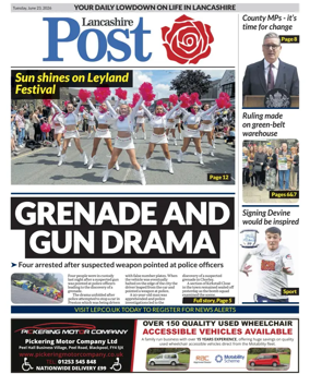 Cover of Lancashire Evening Post