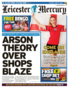 Cover of Leicester Mercury