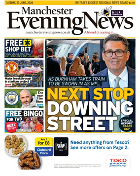 Cover of Manchester Evening News