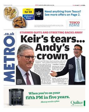 Cover of Metro (UK)