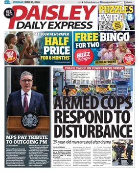 Cover of Paisley Daily Express