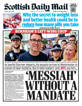 Cover of Scottish Daily Mail