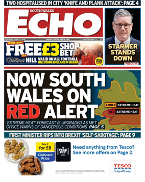 Cover of South Wales Echo