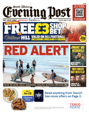 Cover of South Wales Evening Post
