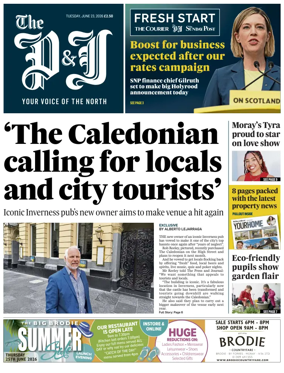 Cover of The Press and Journal (Inverness Highlands and Islands)