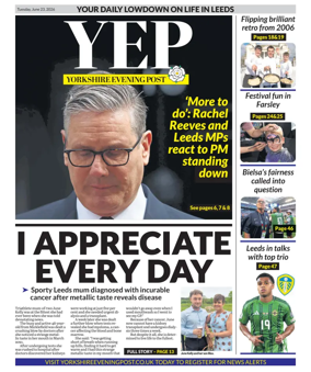 Cover of Yorkshire Evening Post