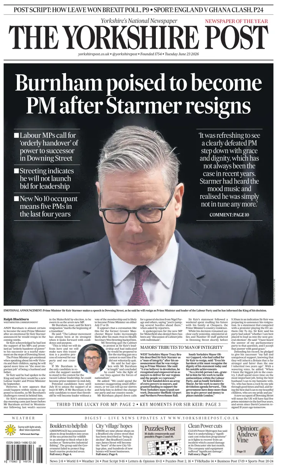 Cover of Yorkshire Post