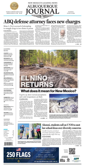Cover of Albuquerque Journal
