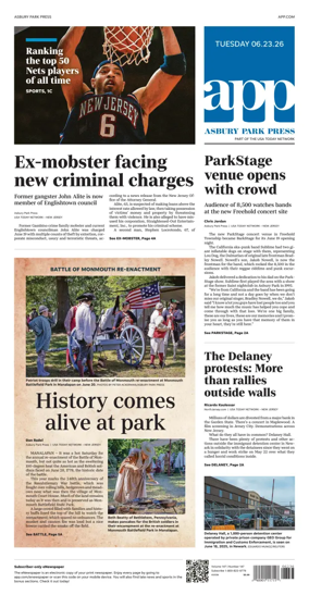 Cover of Asbury Park Press