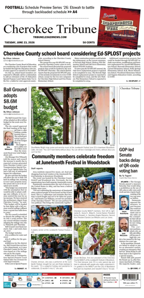 Cover of Cherokee Tribune