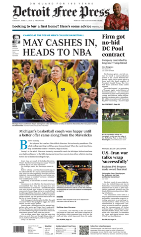 Cover of Detroit Free Press
